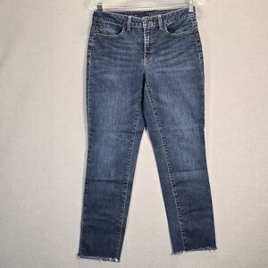 Talbots Jeans Womens Size 6 Curvy Ankle Blue Denim Mid Rise